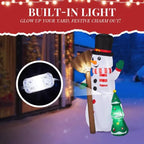 6.2FT LED Snowman w/Christmas Tree