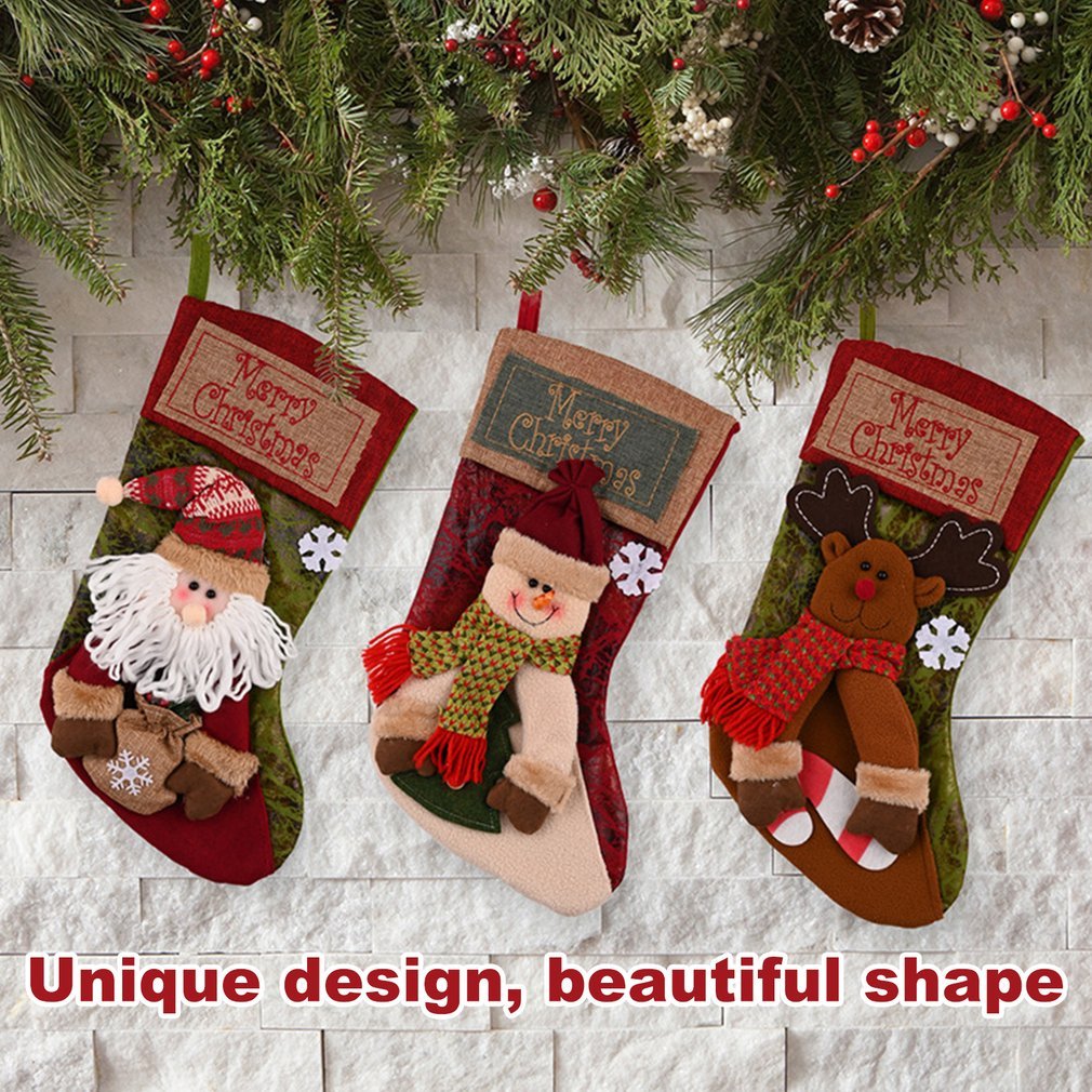 Christmas Stocking Socks (Santa, Snowman, Reindeer)