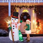 6.2FT LED Snowman w/Christmas Tree