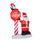 8.2FT LED Black Santa Inflatable Decoration
