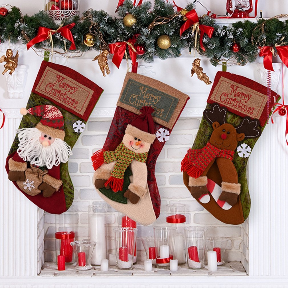 Christmas Stocking Socks (Santa, Snowman, Reindeer)