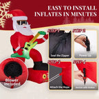 7.5FT Inflatable Santa Playing Guitar