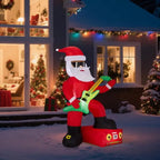 7.5FT Inflatable Santa Playing Guitar