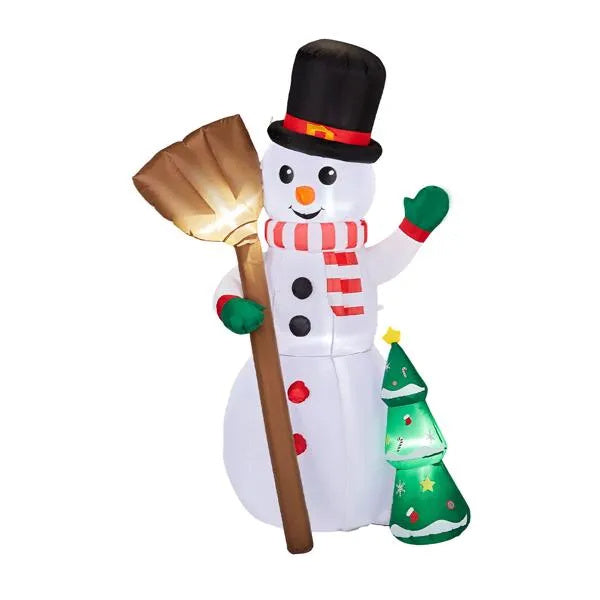 6.2FT LED Snowman w/Christmas Tree