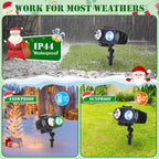 2 In 1 Holiday Projector with remote control